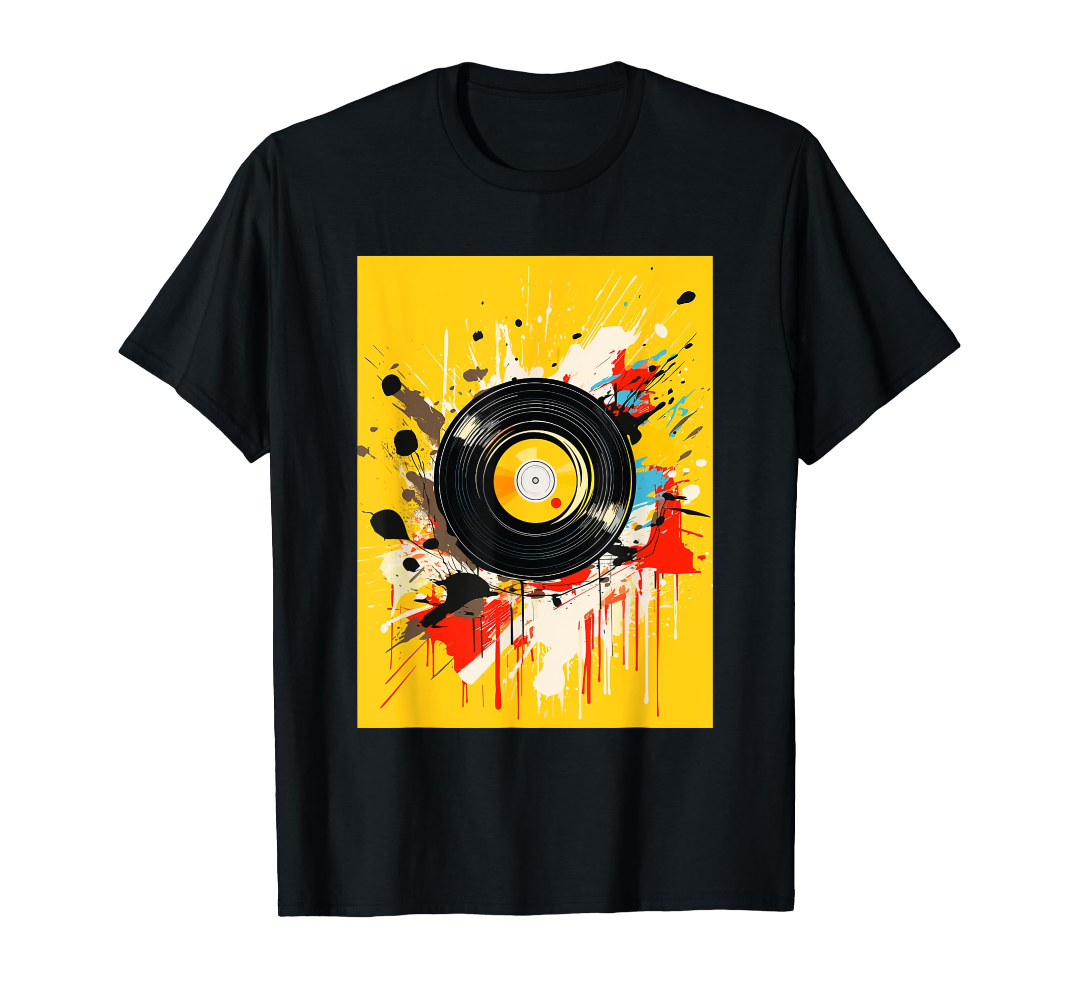 Vinyl Record Player Dj Music T-Shirt - Novelty Apparel Men Women - T-Shirt, Sweatshirt, Hoodie