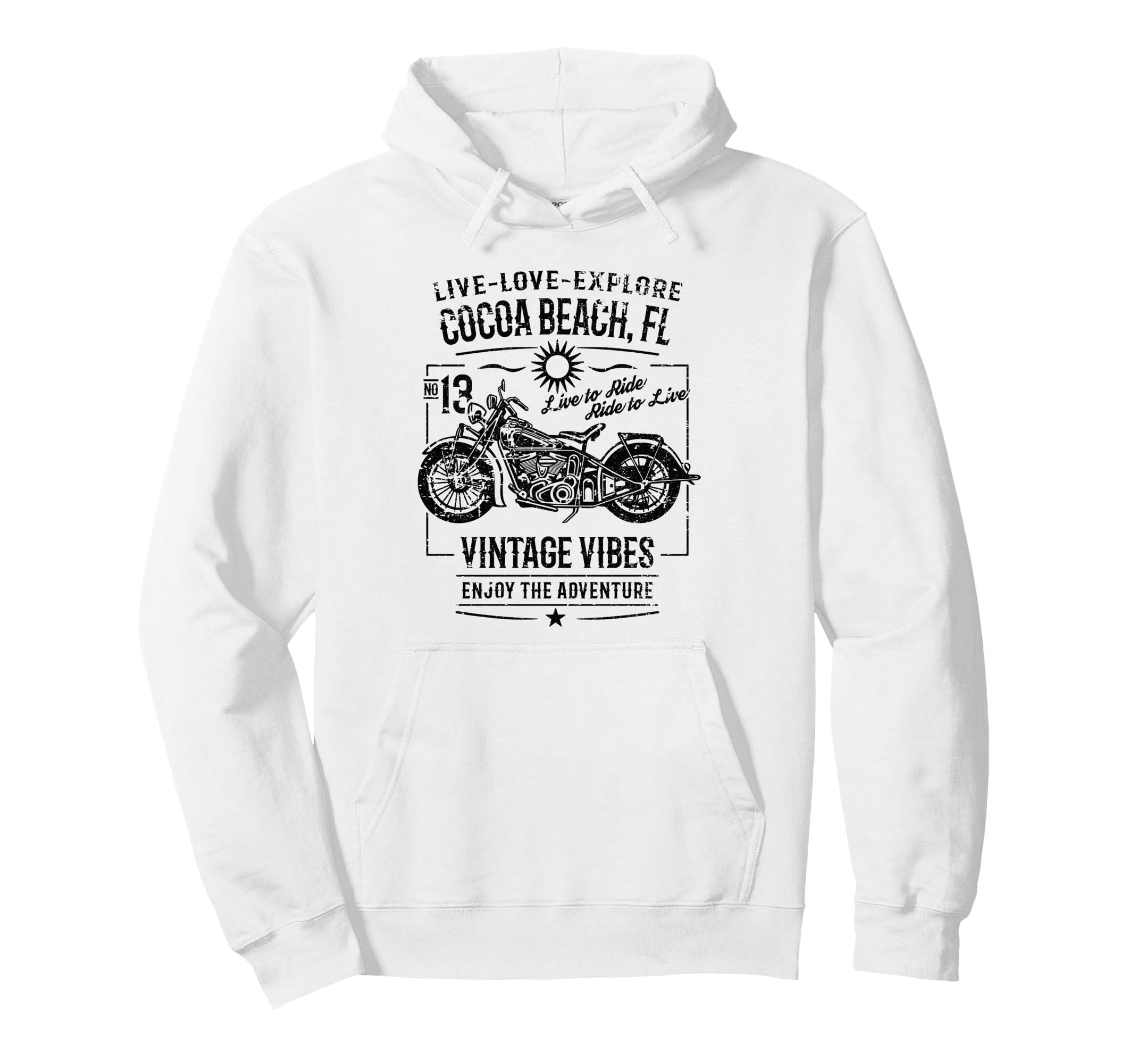 Cocoa Beach Florida Usa Adventure Hoodie - Streetwear Style for Adults - T-Shirt, Sweatshirt, Hoodie