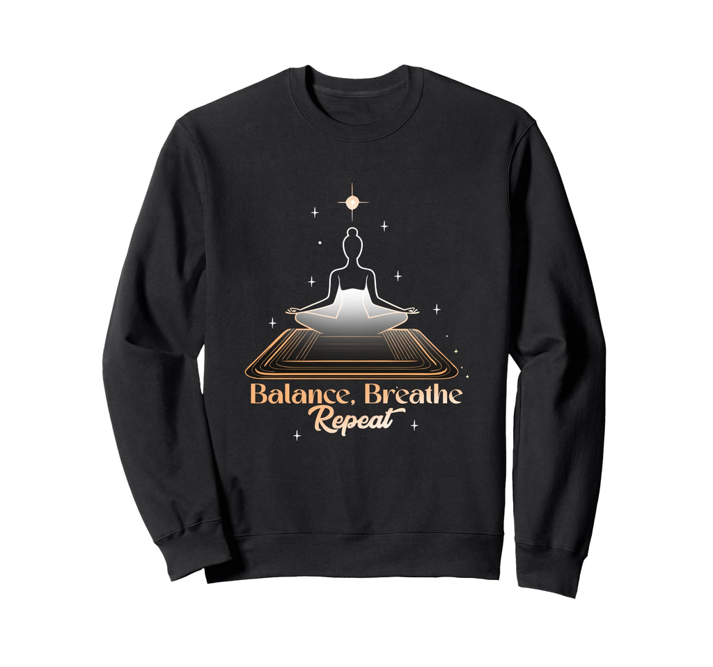 Balance Mindfulness Meditation Yoga Hoodie - Fun Novelty Design Unisex - T-Shirt, Sweatshirt, Hoodie