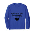 Anti Social Butterfly Introvert T-Shirt - Fun Novelty Design Unisex - T-Shirt, Sweatshirt, Hoodie