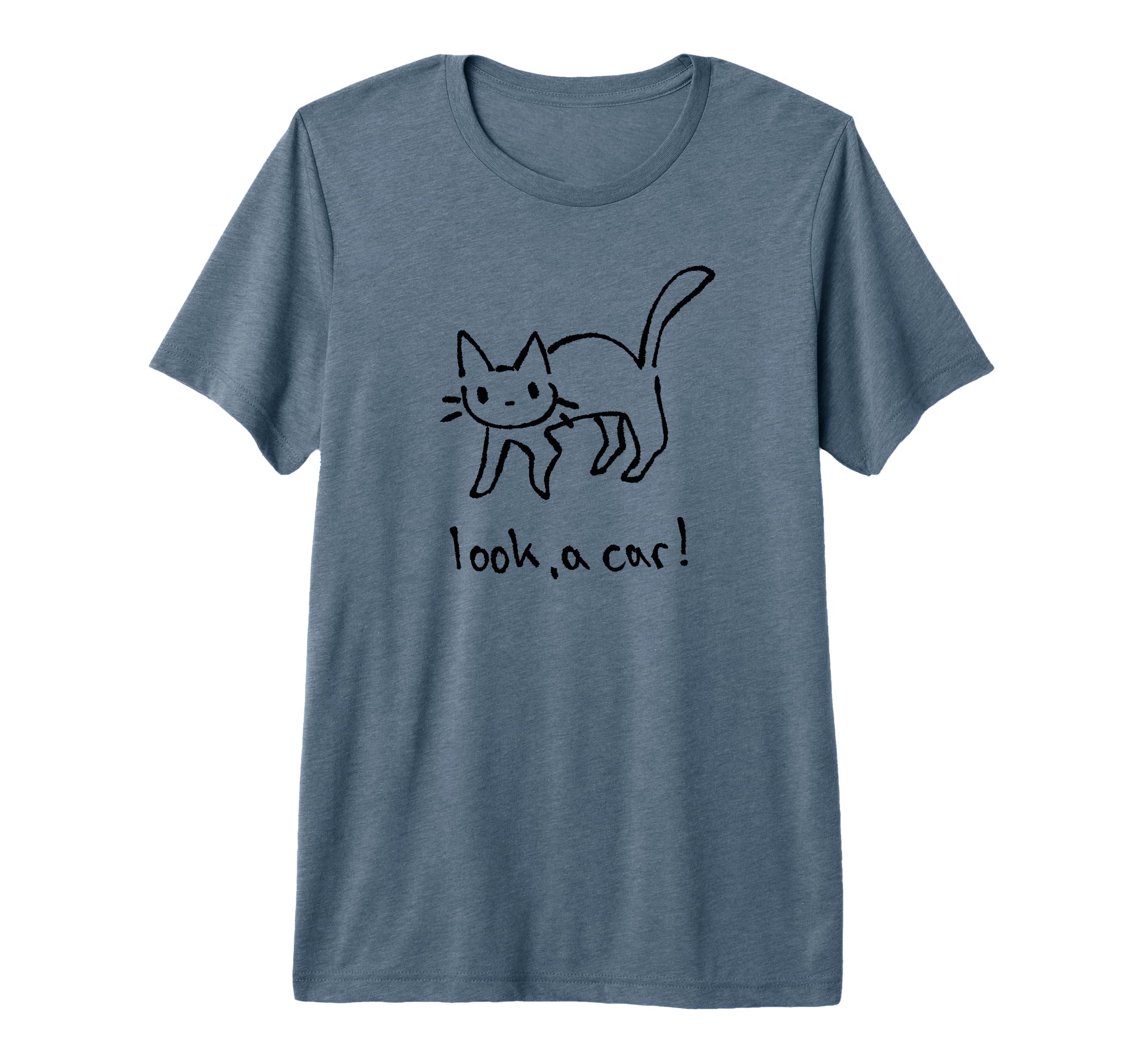 Cat Tomcat Kitten Meme Car Tri Blend T-Shirt - Minimalist Print Men Women - T-Shirt, Sweatshirt, Hoodie