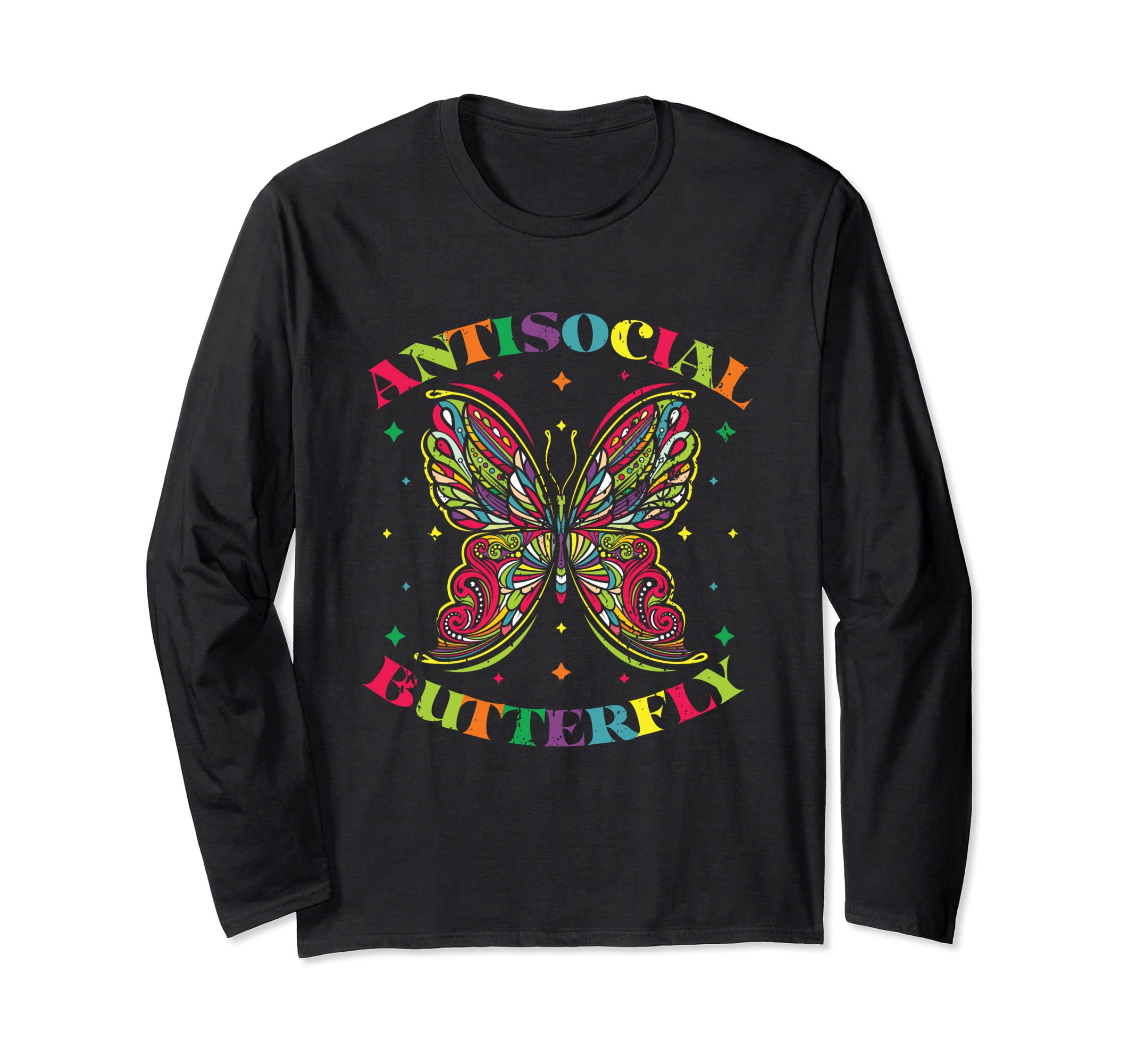 Antisocial Butterfly T-Shirt - Novelty Apparel Men Women - T-Shirt, Sweatshirt, Hoodie