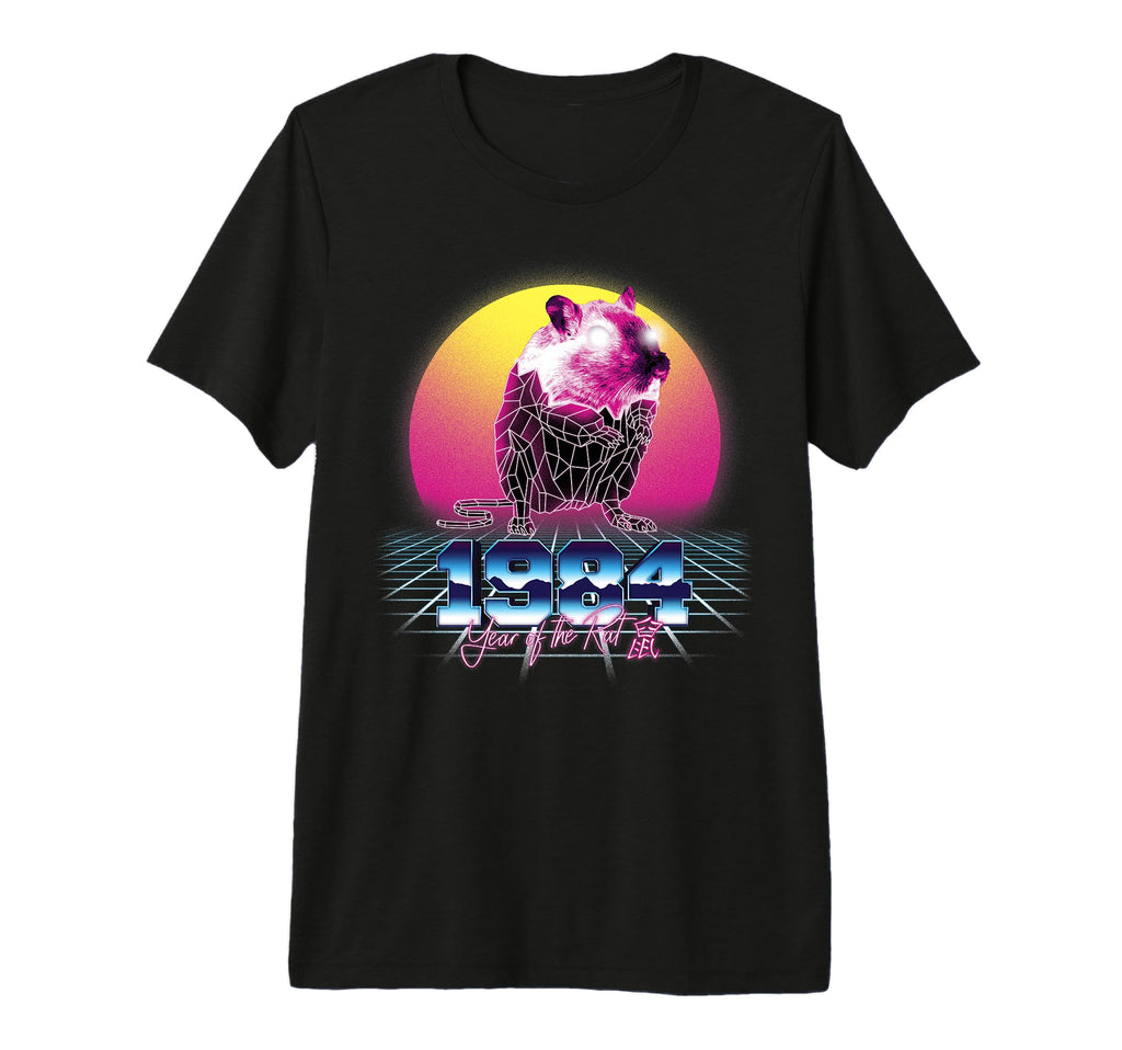 1984 Year Rat 80S Chinese Zodiac T-Shirt - Fun Novelty Design for Adults - T-Shirt, Sweatshirt, Hoodie