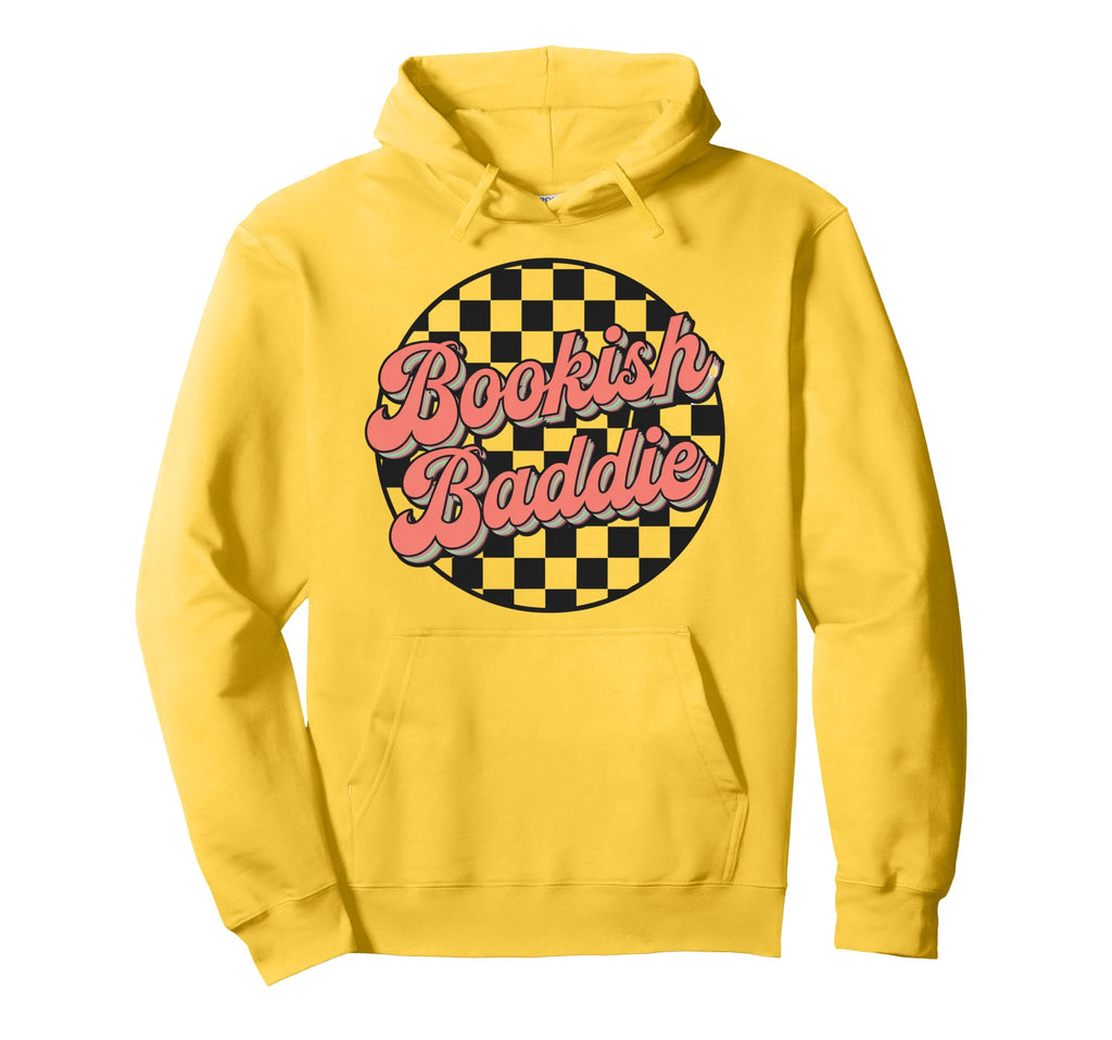 Bookish Baddie Aesthetic Typography Hoodie - Aesthetic Graphic Unisex - T-Shirt, Sweatshirt, Hoodie