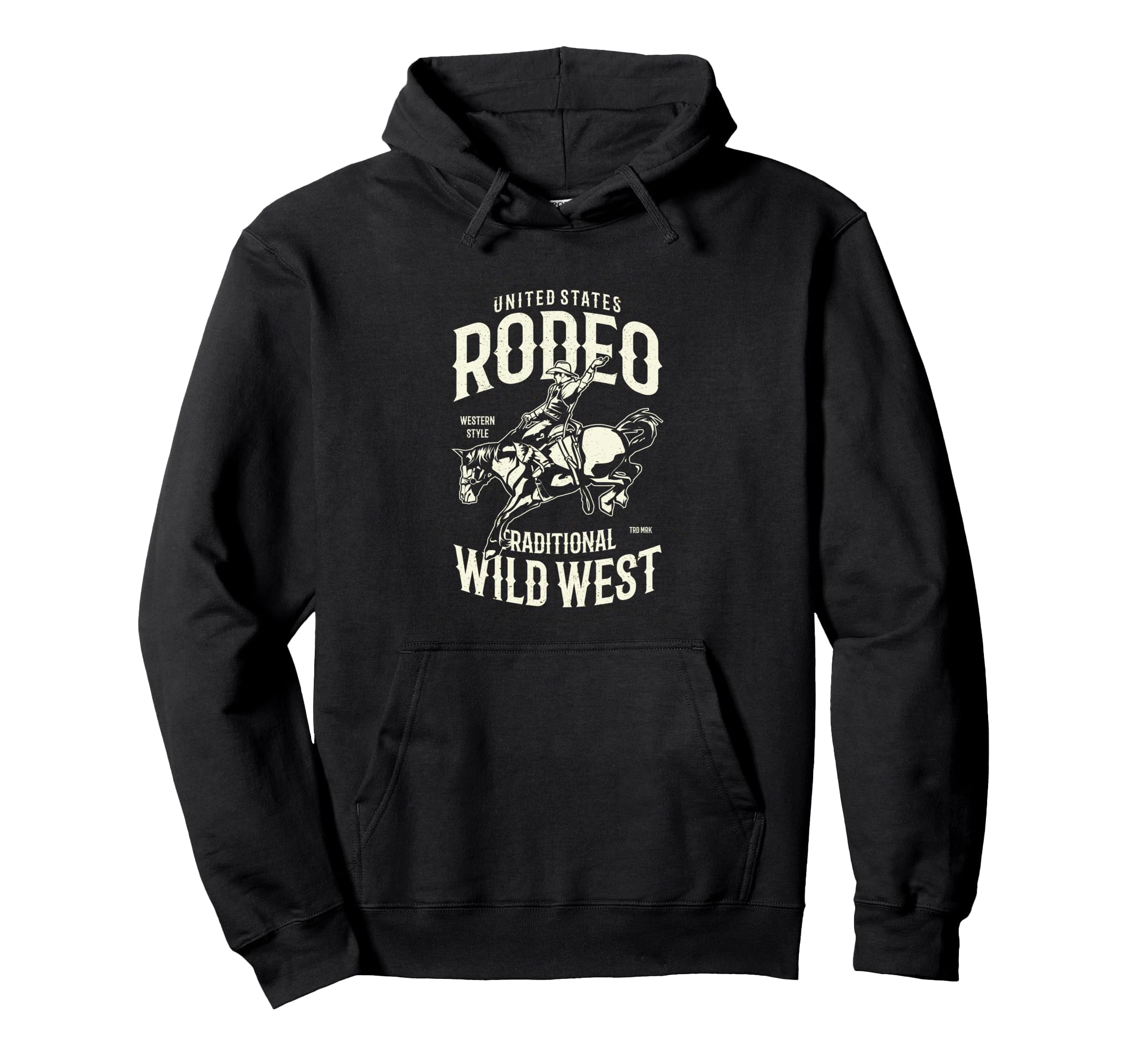 Cowboy Western Riding Horse Rodeo Hoodie - Casual Everyday Wear for Adults - T-Shirt, Sweatshirt, Hoodie