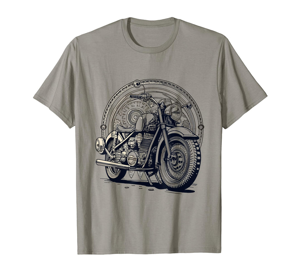 Nostalgic Ride Motorcycle T-Shirt - Minimalist Print Men Women - T-Shirt, Sweatshirt, Hoodie