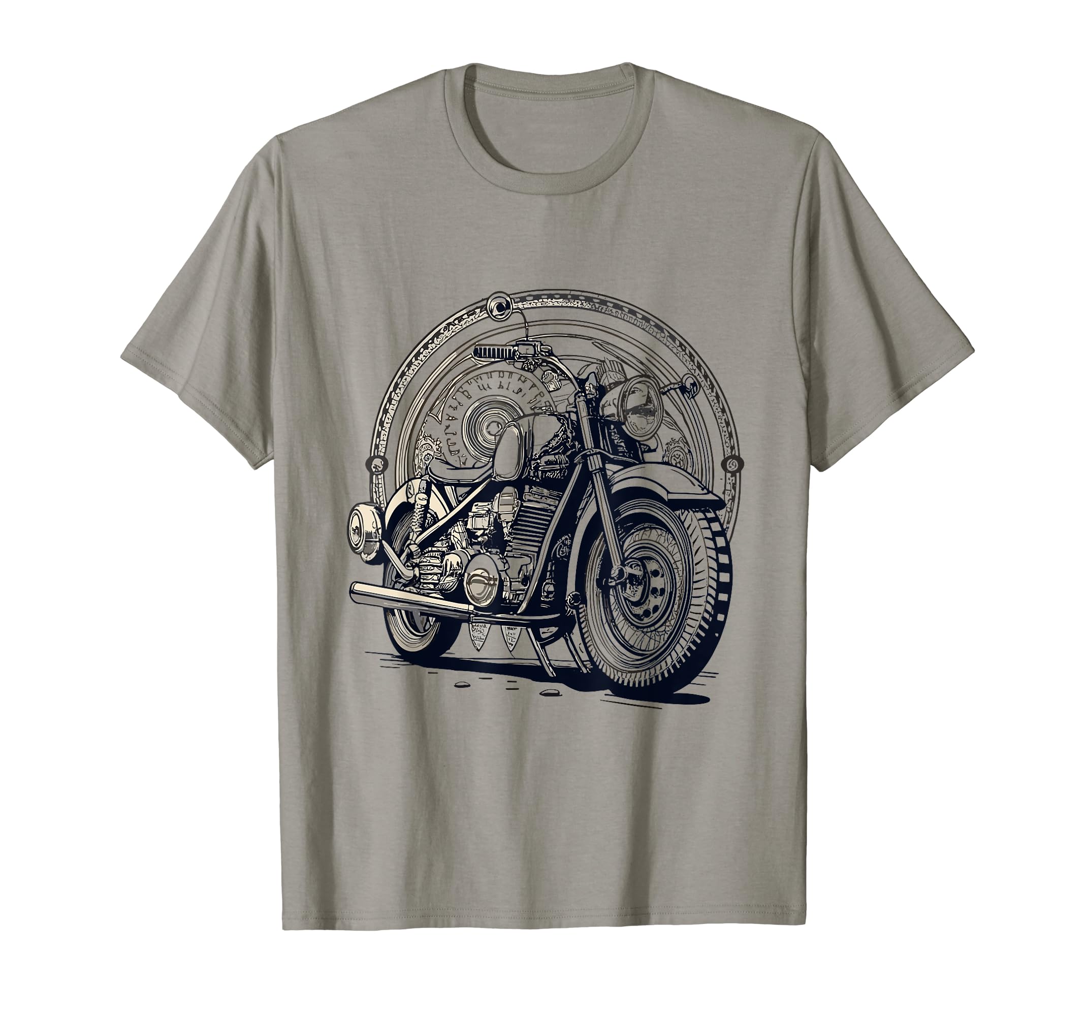 Nostalgic Ride Motorcycle T-Shirt - Minimalist Print Men Women - T-Shirt, Sweatshirt, Hoodie
