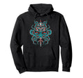 Octopus Traditional Tattoo Flash Hoodie - Novelty Apparel for Adults - T-Shirt, Sweatshirt, Hoodie