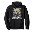 Biker Halloween Broom Broke I Drive Hoodie - Custom Art Print Men Women - T-Shirt, Sweatshirt, Hoodie