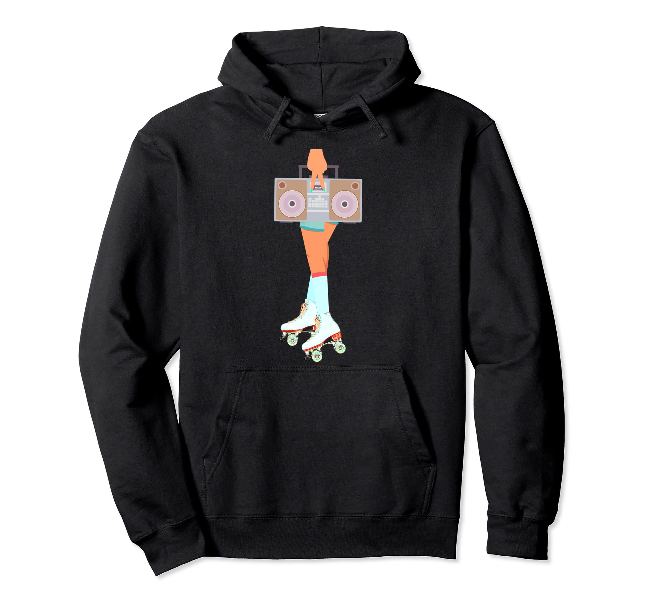 70S 80S Roller Skater Hoodie - Unique Graphic Unisex - T-Shirt, Sweatshirt, Hoodie