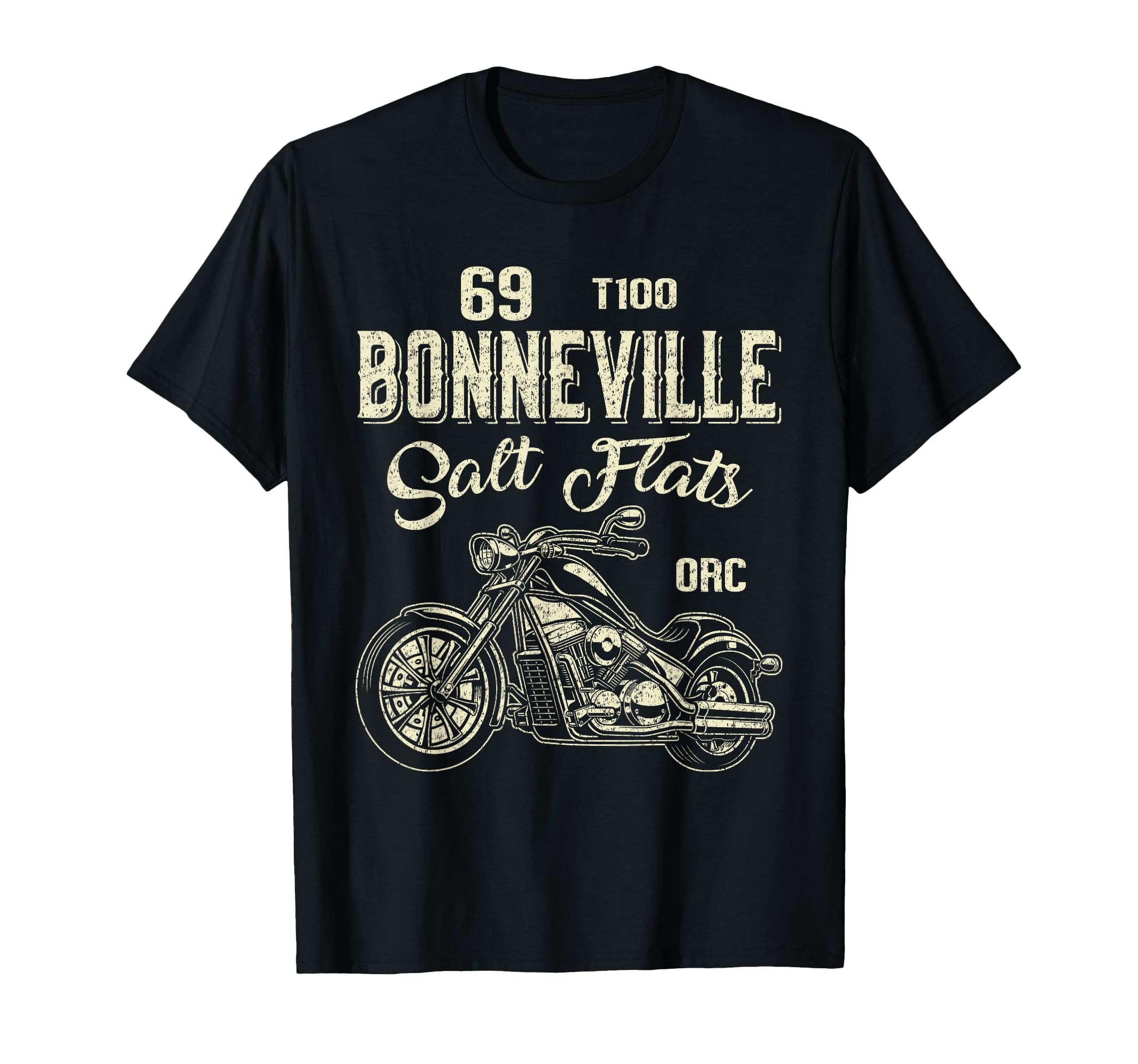 Bonneville Salt Flats Motorcycle Rider T-Shirt - Minimalist Print Unisex - T-Shirt, Sweatshirt, Hoodie