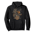 Mermaid Skeleton Traditional Tattoo Hoodie - Novelty Apparel for Adults - T-Shirt, Sweatshirt, Hoodie