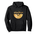 Vinyl Record Player Disco Music Skyline Hoodie - Fun Novelty Design Unisex - T-Shirt, Sweatshirt, Hoodie