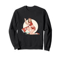 1940S Pin Up Sexy American Art Sweatshirt - Fun Novelty Design Men Women - T-Shirt, Sweatshirt, Hoodie