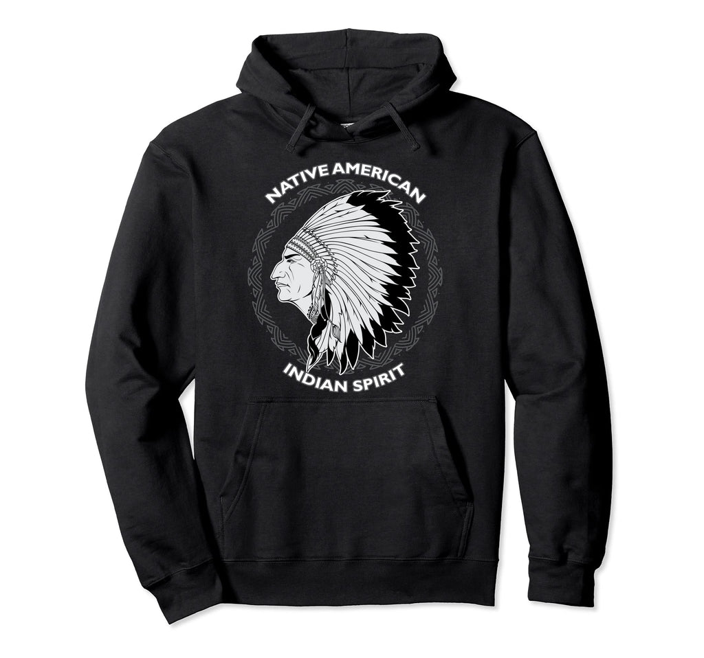 Native American Motorcycle Skull Hoodie - Custom Art Print for Adults - T-Shirt, Sweatshirt, Hoodie