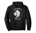 Native American Motorcycle Skull Hoodie - Custom Art Print for Adults - T-Shirt, Sweatshirt, Hoodie