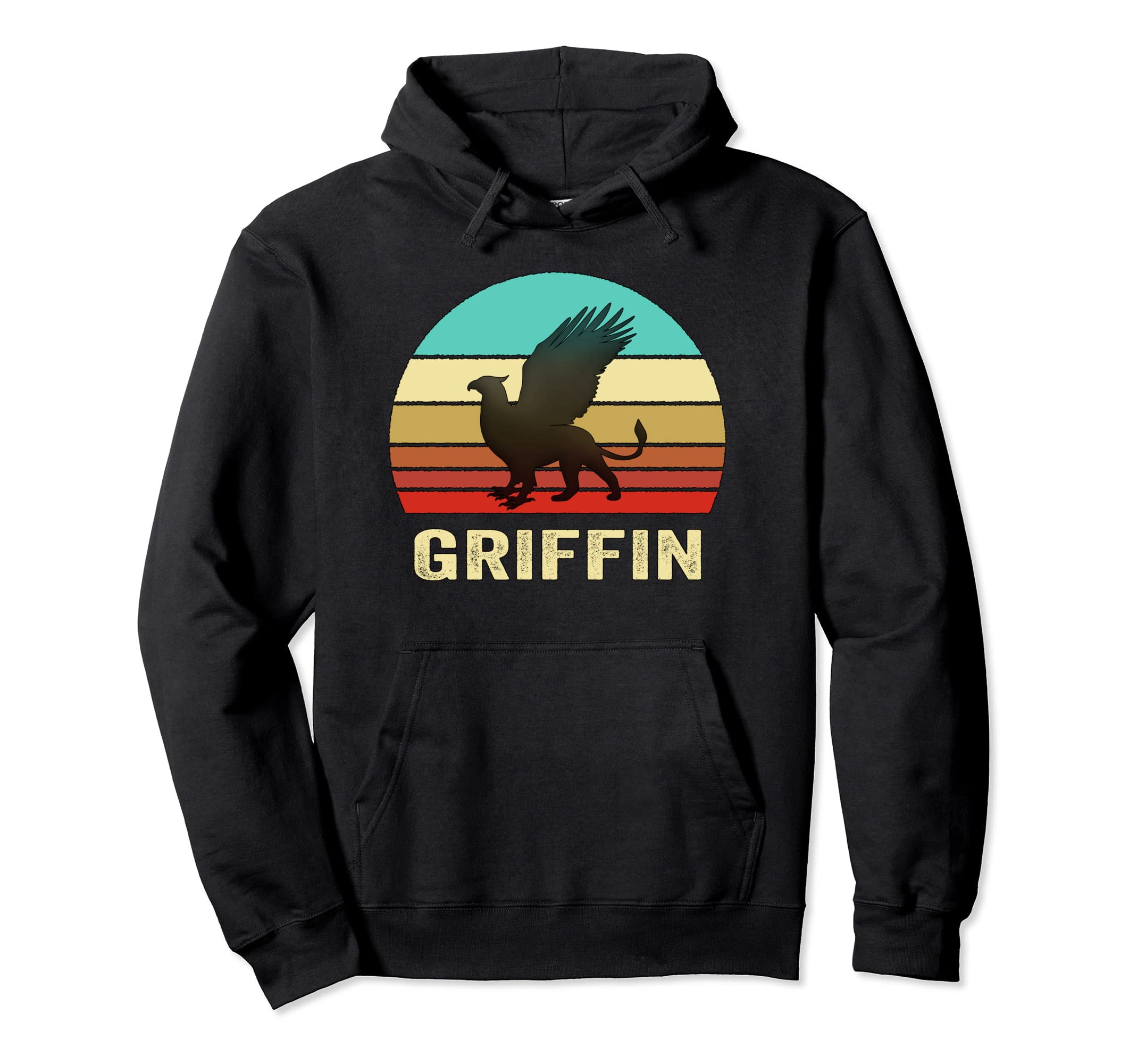 Sunset Griffin Hoodie - Trendy Graphic Unisex - T-Shirt, Sweatshirt, Hoodie