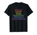 Peace Love And Manitou Springs Colorado T-Shirt - Graphic Print for Adults - T-Shirt, Sweatshirt, Hoodie