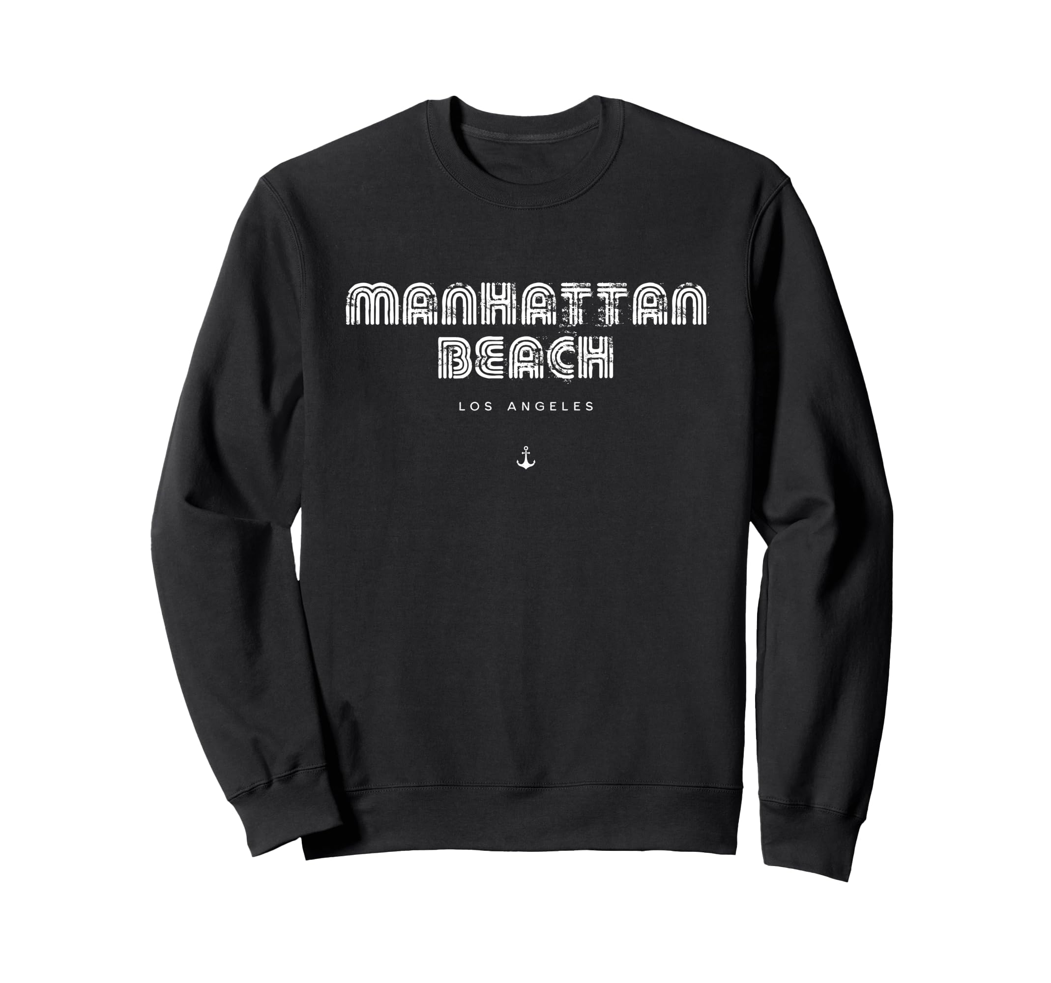 Manhattan Beach La California 70S Sweatshirt - Fun Novelty Design Unisex - T-Shirt, Sweatshirt, Hoodie