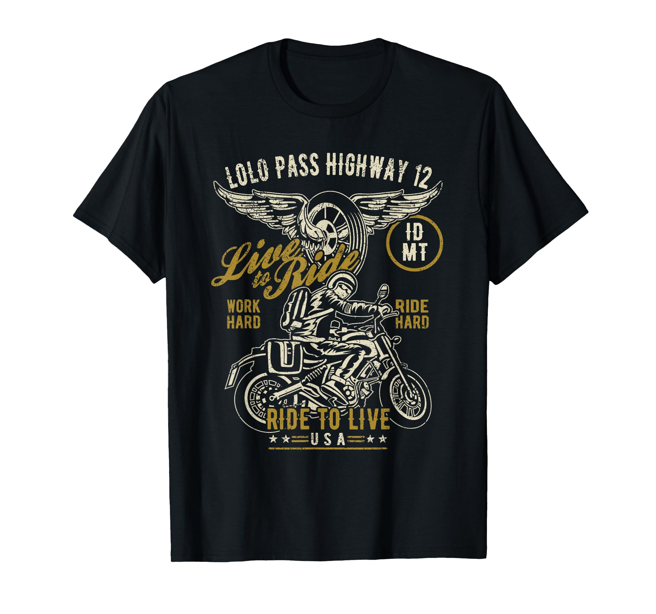 Lolo Pass Hwy 12 Id Mt Usa T-Shirt - Aesthetic Graphic Men Women - T-Shirt, Sweatshirt, Hoodie
