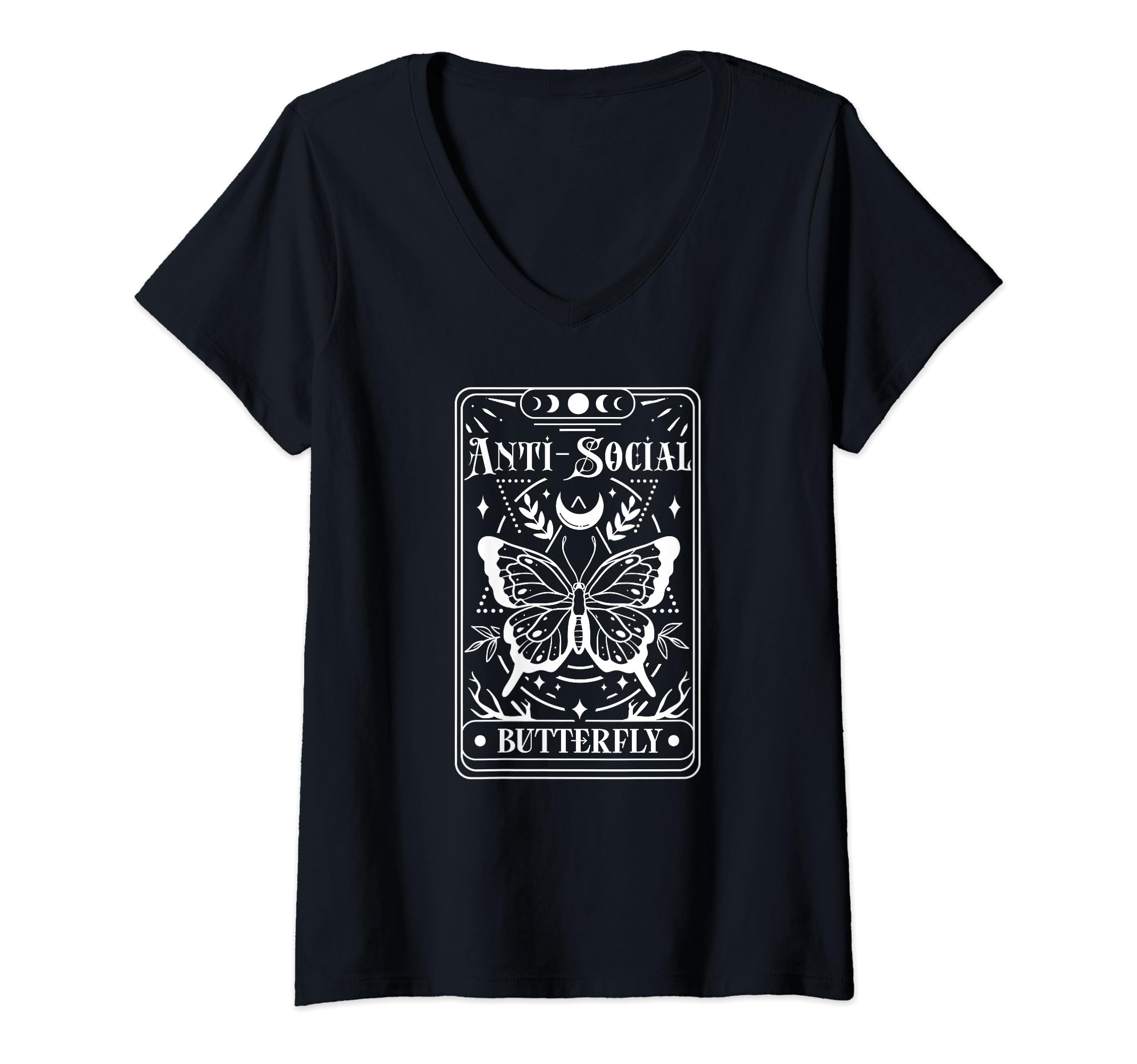Womens Anti Social Butterfly Tarot T-Shirt - Streetwear Style Men Women - T-Shirt, Sweatshirt, Hoodie