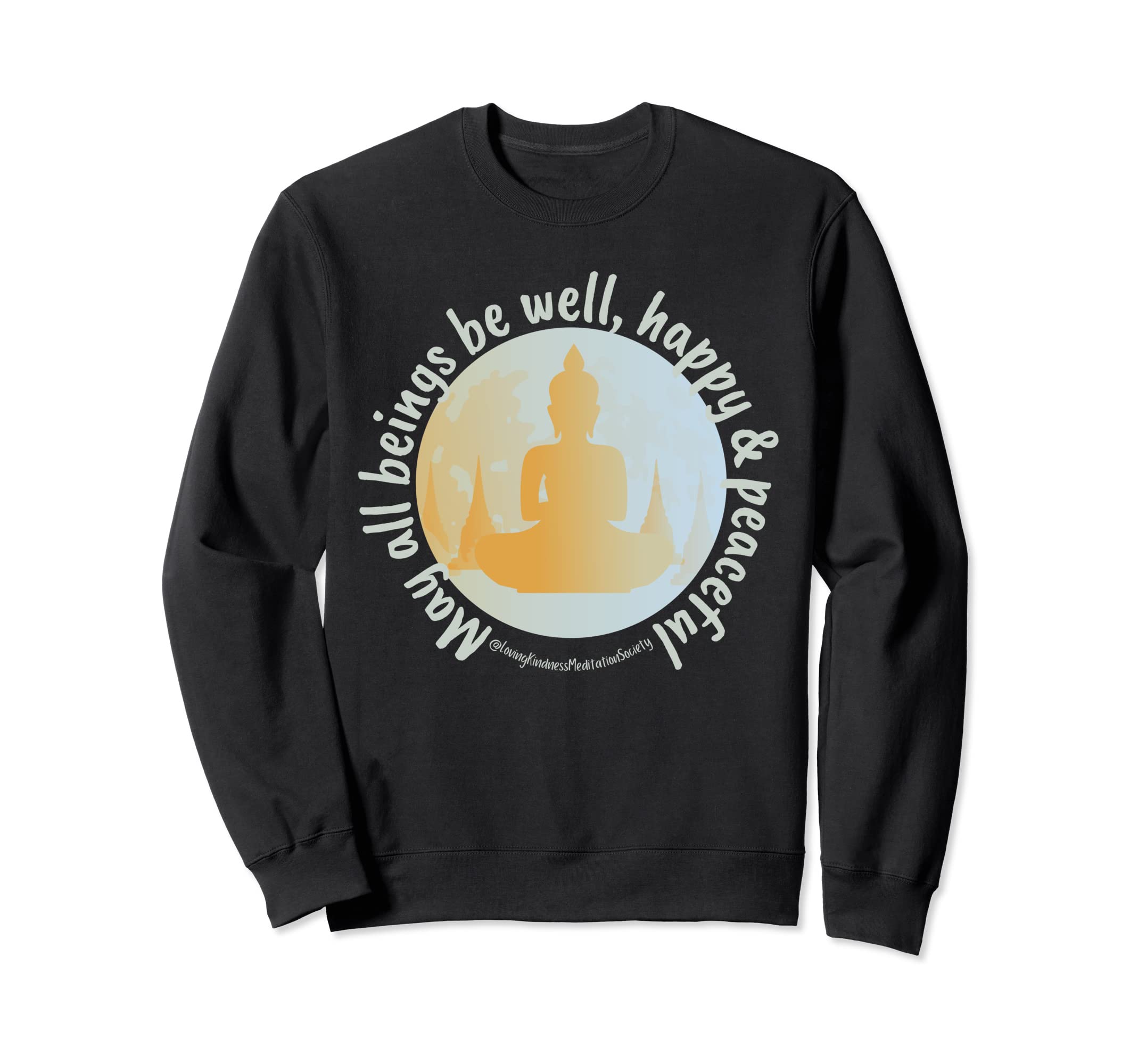 Buddha Mandala Buddhist Sweatshirt - Fun Novelty Design for Adults - T-Shirt, Sweatshirt, Hoodie