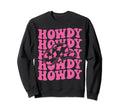 Rodeo White Howdy Western Cowboy Hat Sweatshirt - Minimalist Print Unisex - T-Shirt, Sweatshirt, Hoodie