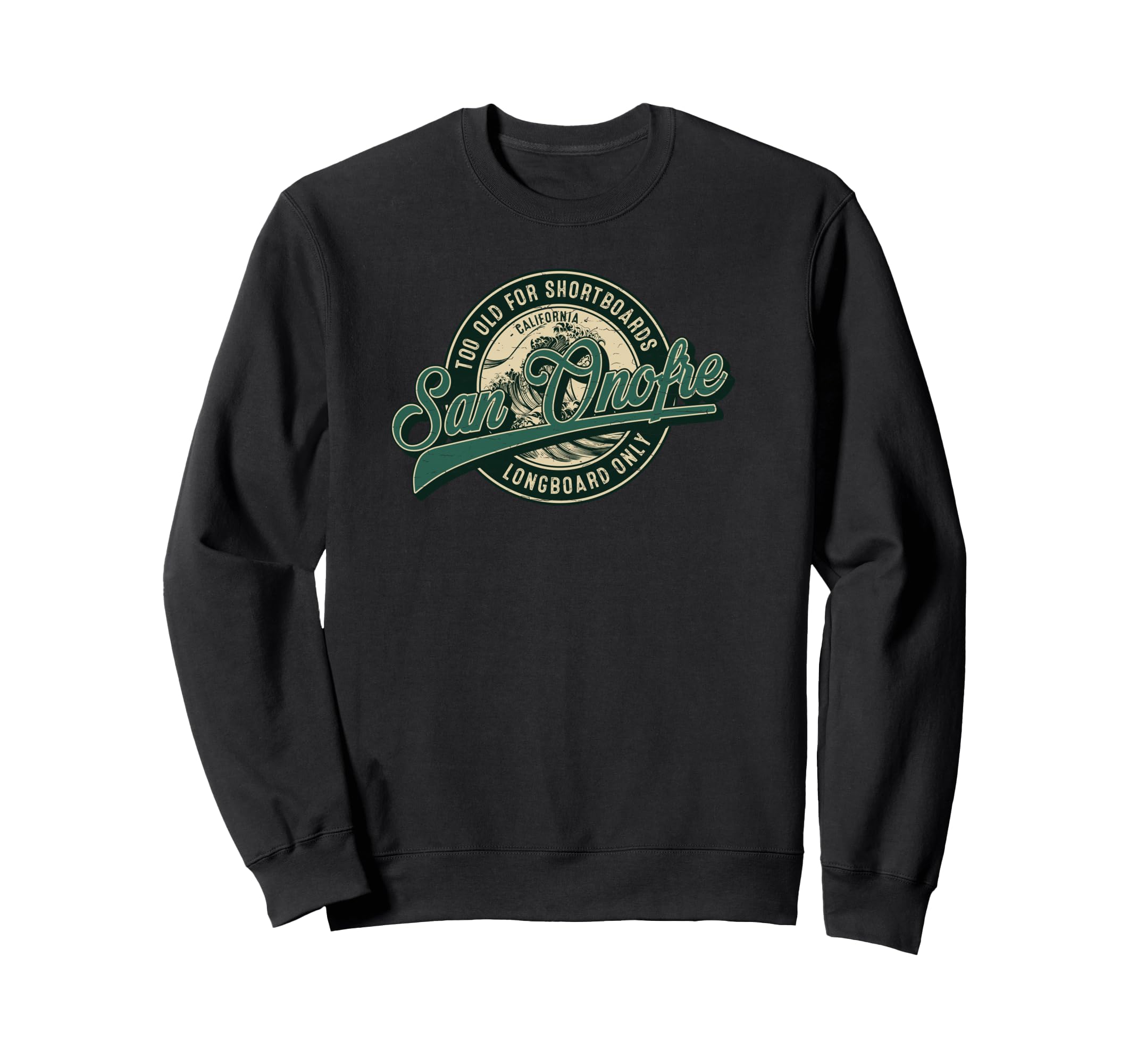 San Onofre Longboard Only Wave Sweatshirt - Graphic Print for Adults - T-Shirt, Sweatshirt, Hoodie