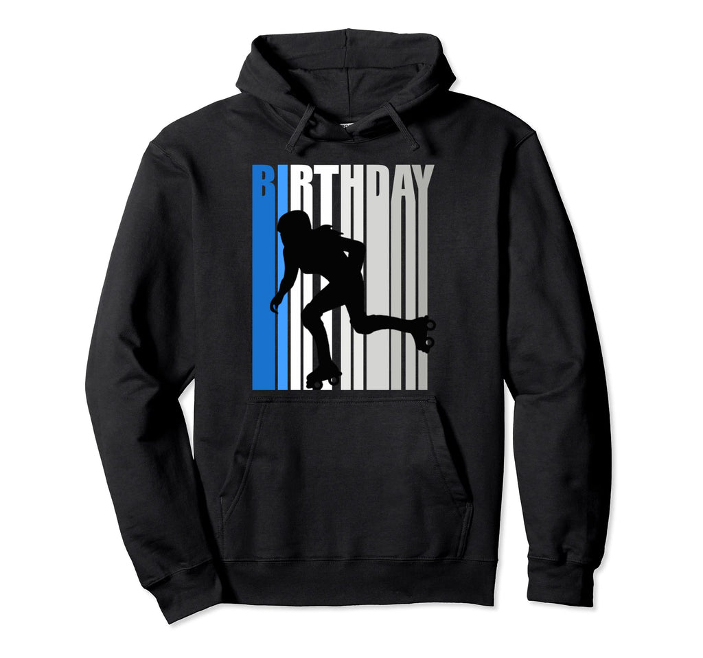 Turquoise Roller Skating Birthday Inline Hoodie - Graphic Print Unisex - T-Shirt, Sweatshirt, Hoodie
