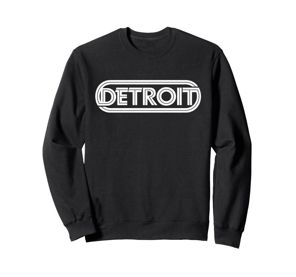 Detroit Typography Sweatshirt - Custom Art Print for Adults - T-Shirt, Sweatshirt, Hoodie