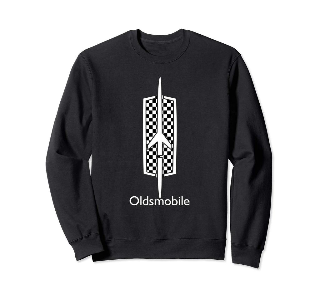 Car Show Oldsmobile Checkered Sweatshirt - Fun Novelty Design Men Women - T-Shirt, Sweatshirt, Hoodie