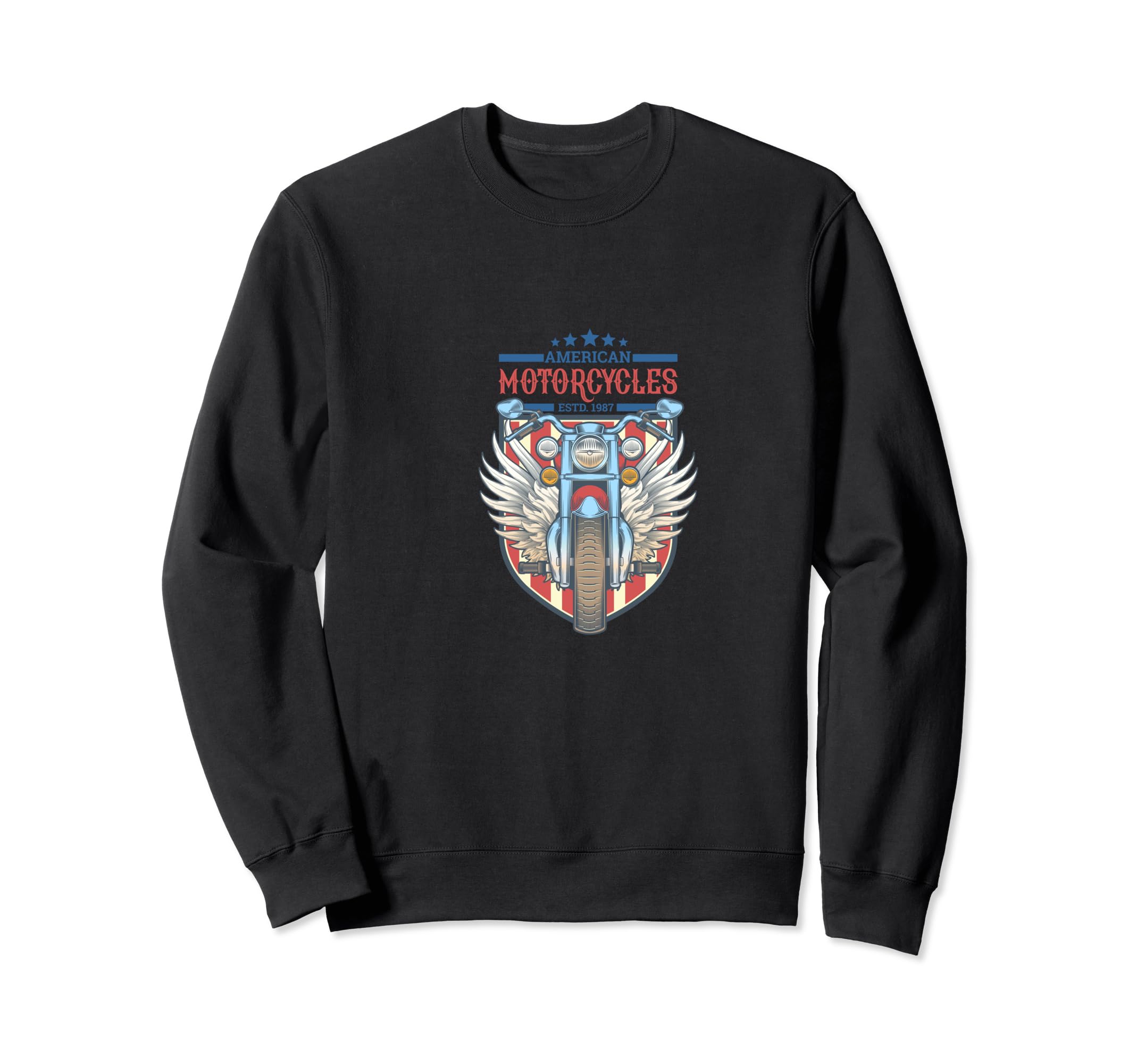 American Motorcycle Sweatshirt - Fun Novelty Design Men Women - T-Shirt, Sweatshirt, Hoodie