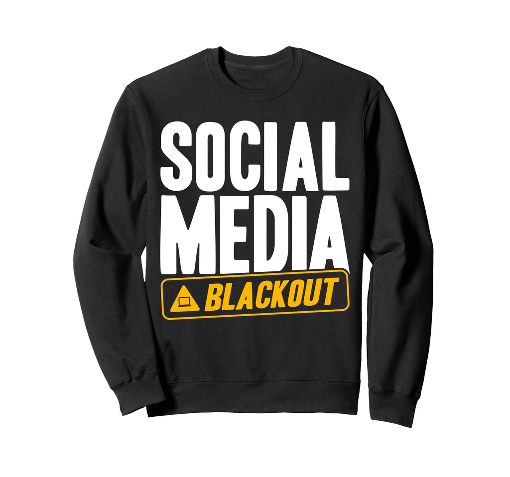 Antisocial Social Media Blackout Sweatshirt - Trendy Graphic for Adults - T-Shirt, Sweatshirt, Hoodie