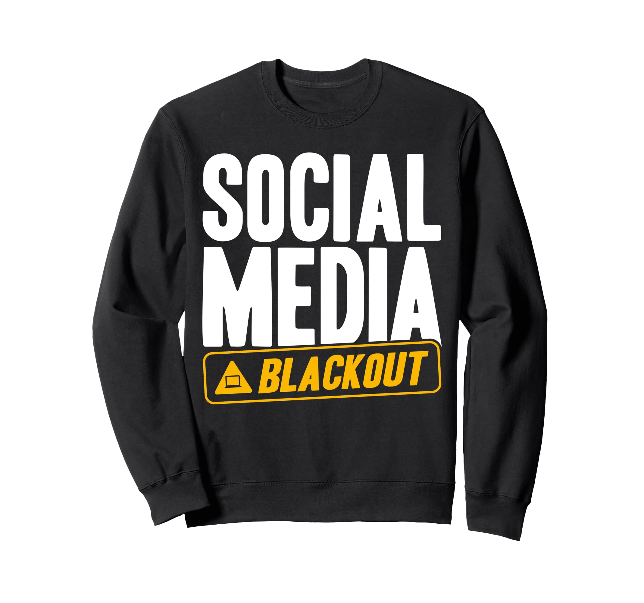 Antisocial Social Media Blackout Sweatshirt - Trendy Graphic for Adults - T-Shirt, Sweatshirt, Hoodie