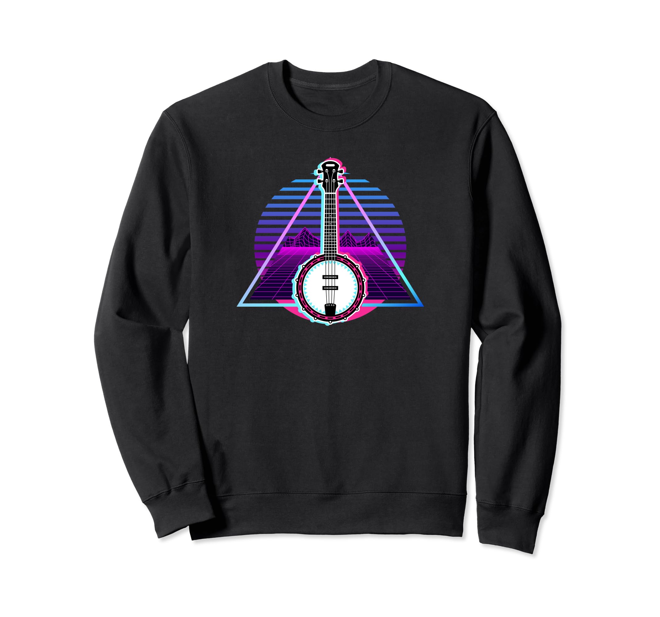 Nostalic 80S Futuristic Synthwave Sweatshirt - Minimalist Print for Adults - T-Shirt, Sweatshirt, Hoodie