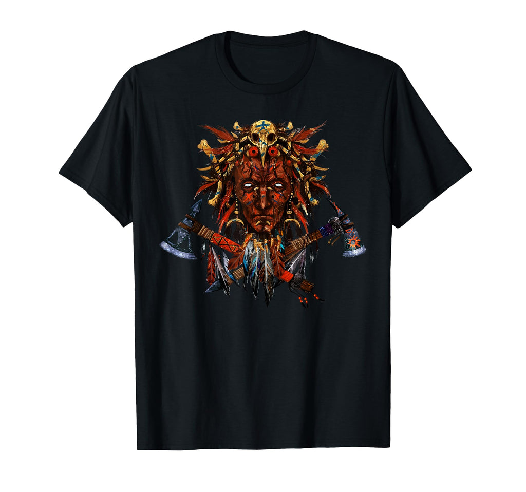 American Indian Skull Native Eagle T-Shirt - Unique Graphic for Adults - T-Shirt, Sweatshirt, Hoodie