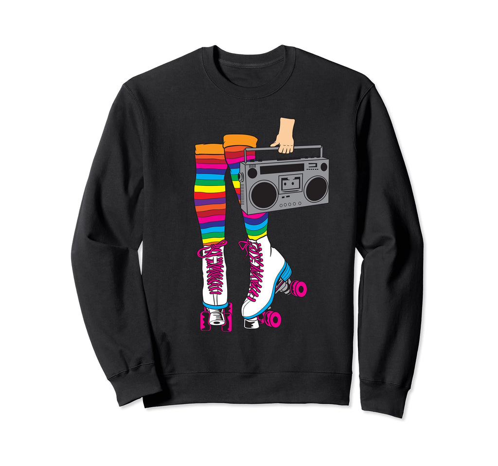 Rollerskates Funny 80S Roller Disco Sweatshirt - Fun Novelty Design Unisex - T-Shirt, Sweatshirt, Hoodie