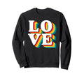 Love Layered Echo Letters Festival Sweatshirt - Streetwear Style Unisex - T-Shirt, Sweatshirt, Hoodie