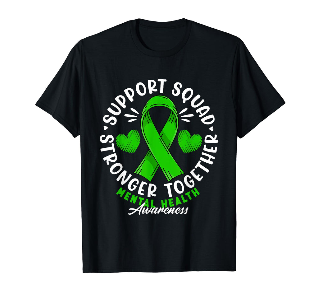 Support Awareness Squad I Depression T-Shirt - Aesthetic Graphic Men Women - T-Shirt, Sweatshirt, Hoodie