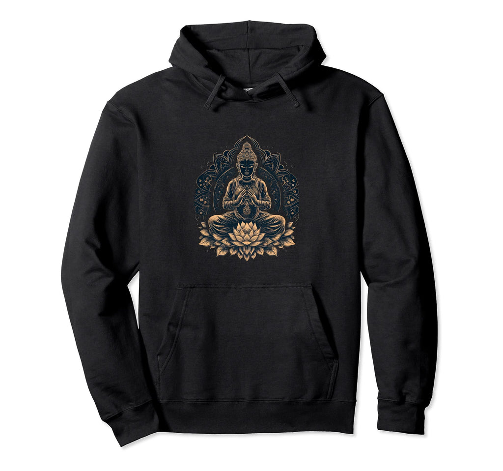Yoga Meditation Lotus Flowers Namaste Hoodie - Graphic Print Unisex - T-Shirt, Sweatshirt, Hoodie
