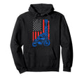 Us Flag Biker Riding Lover Motorcycle Hoodie - Novelty Apparel Men Women - T-Shirt, Sweatshirt, Hoodie