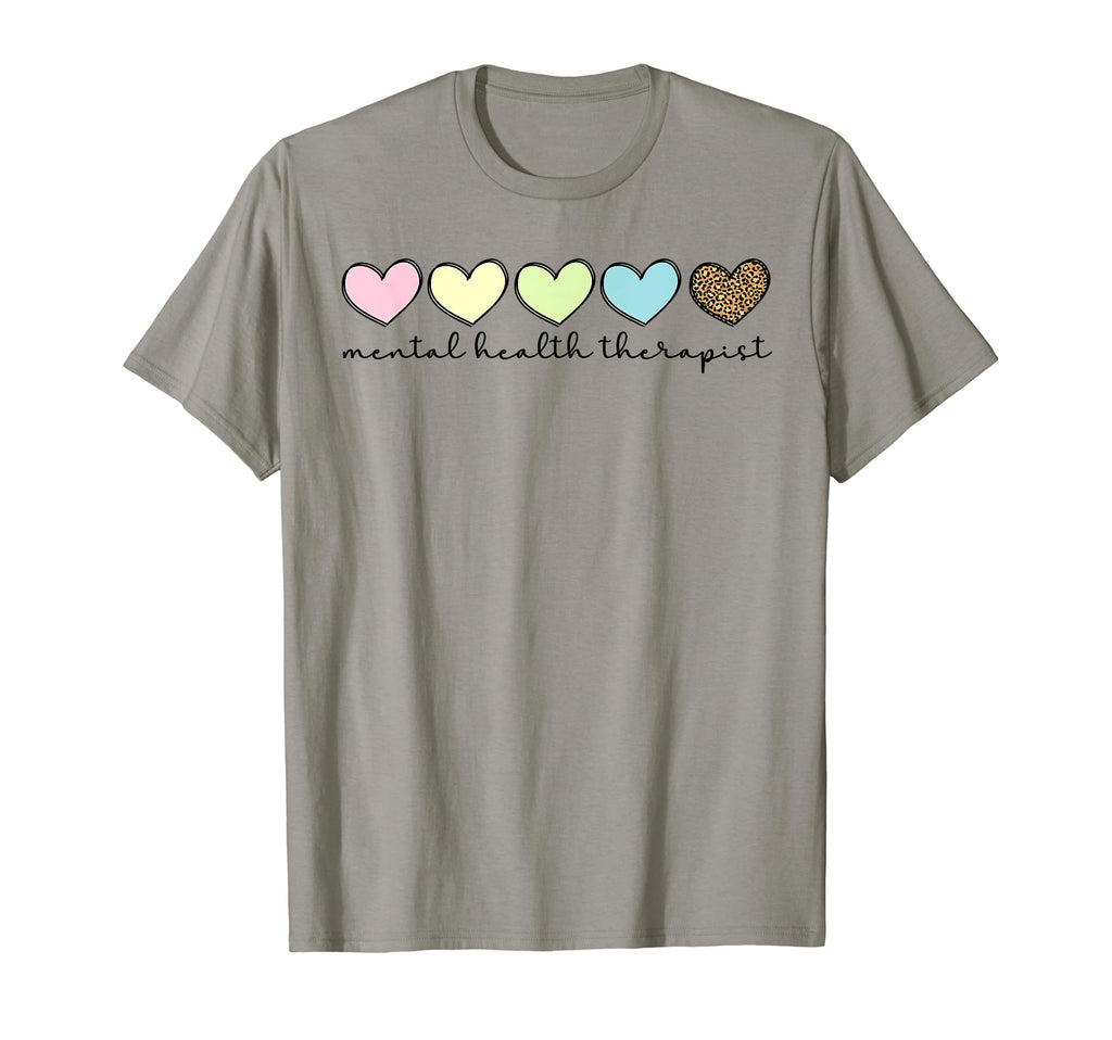 Mental Health Therapist Hearts Mental T-Shirt - Graphic Print Unisex - T-Shirt, Sweatshirt, Hoodie
