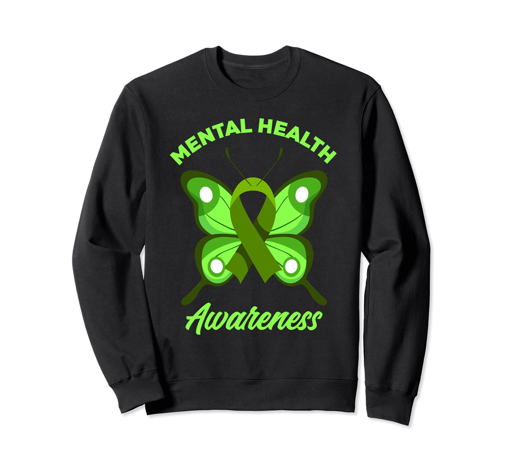 Mental Health Warrior Mental Sweatshirt - Minimalist Print for Adults - T-Shirt, Sweatshirt, Hoodie