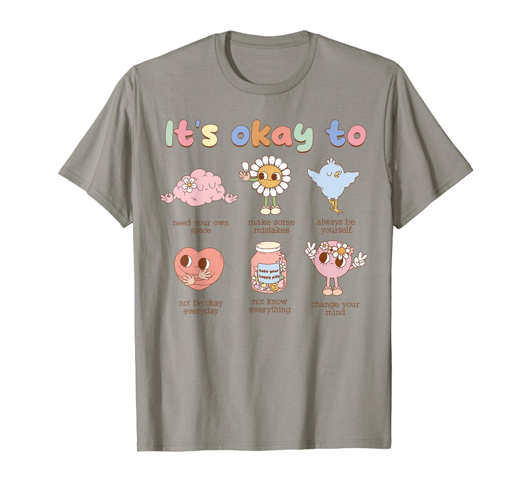 Its Okay To Make Some Mistakes Mental T-Shirt - Unique Graphic Men Women - T-Shirt, Sweatshirt, Hoodie