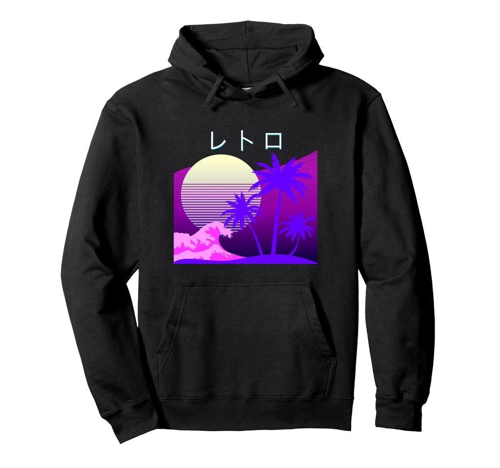 Aesthetic Vaporwave 1980S 1990S Otaku Hoodie - Minimalist Print Men Women - T-Shirt, Sweatshirt, Hoodie