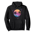 Palm Sunset 80S Vibe Retrowave Synthwave Hoodie - Graphic Print for Adults - T-Shirt, Sweatshirt, Hoodie