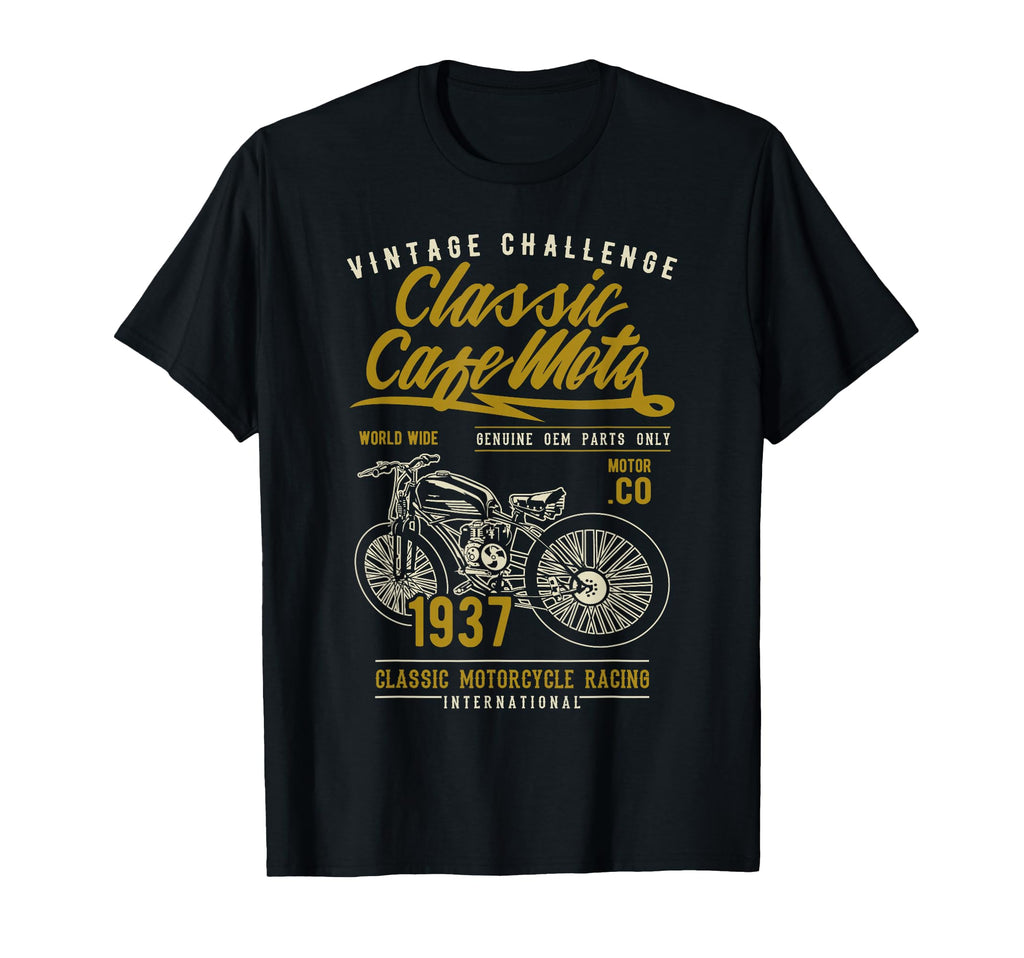 Cafe Racer Motorcycle T-Shirt - Custom Art Print Unisex - T-Shirt, Sweatshirt, Hoodie