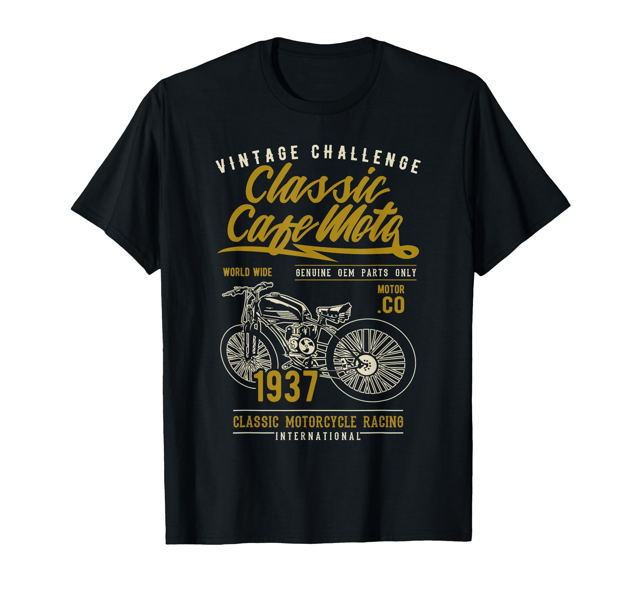 Cafe Racer Motorcycle T-Shirt - Custom Art Print Unisex - T-Shirt, Sweatshirt, Hoodie