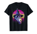 Synthwave Wizard Bold Fantasy Magical T-Shirt - Graphic Print Unisex - T-Shirt, Sweatshirt, Hoodie