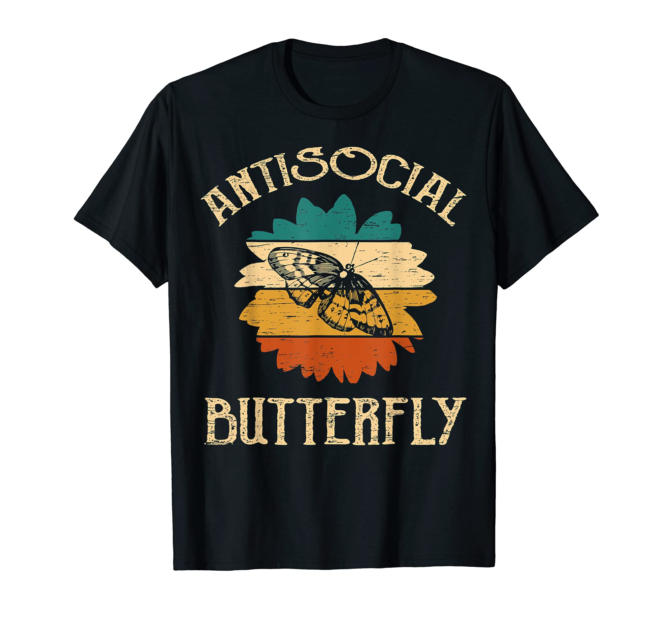 Funny Antisocial Butterfly Item T-Shirt - Fun Novelty Design Unisex - T-Shirt, Sweatshirt, Hoodie